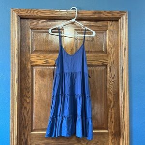 Woven cami tiered dress